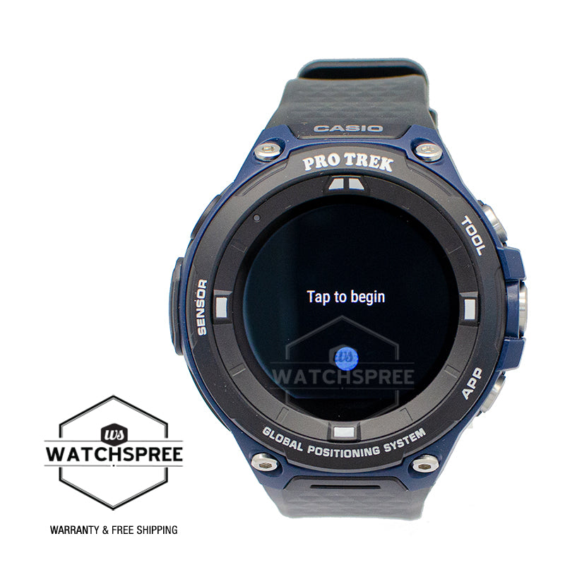 Casio Pro Trek Smart Outdoor Black Resin Band Watch WSDF20A-BU WSD-F20A-BU