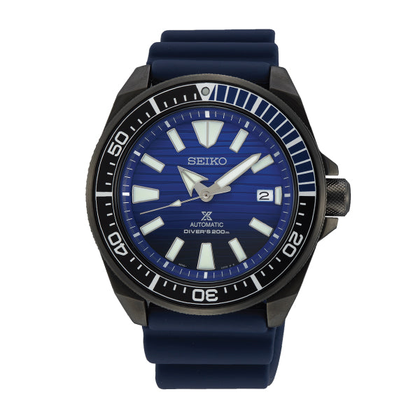 Seiko Prospex Air Diver's Sea Series Automatic Special Edition Navy Blue Silicone Strap Watch SRPD09K1