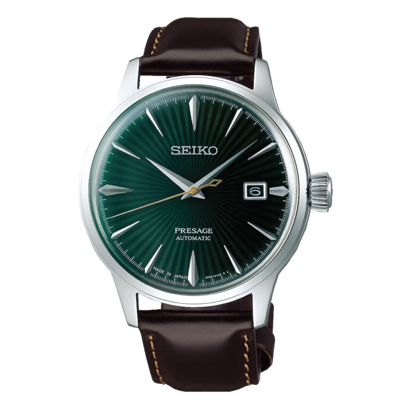 Seiko Presage (Japan Made) Automatic Dark Brown Calfskin Leather Strap Watch SARY133 SARY133J (LOCAL BUYERS ONLY)