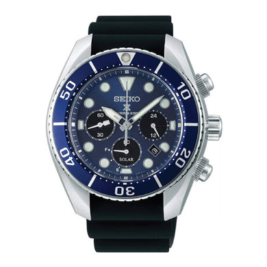 Seiko Prospex (Japan Made) Diver Scuba Solar Black Silicon Strap Watch SBDL063 SBDL063J 