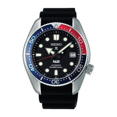 Seiko Prospex and PADI (Japan Made) Automatic Special Edition Black Silicon Strap Watch SPB087J1 | Watchspree