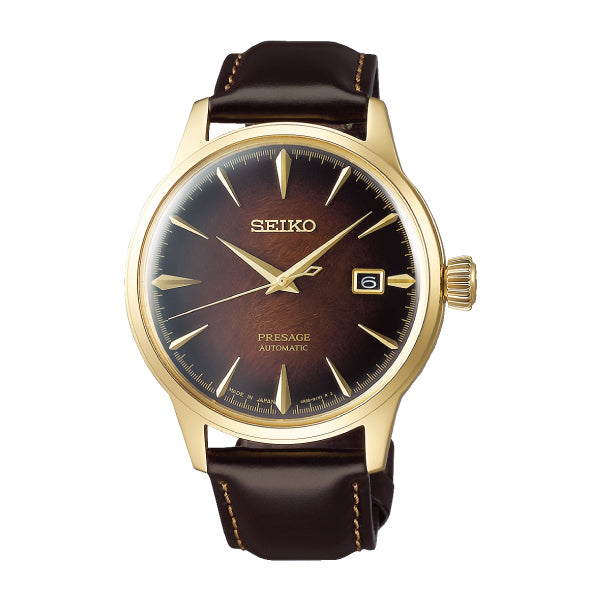 Seiko Presage (Japan Made) Automatic Limited Edition Dark Brown Calfskin Leather Strap Watch SRPD36J1 | Watchspree