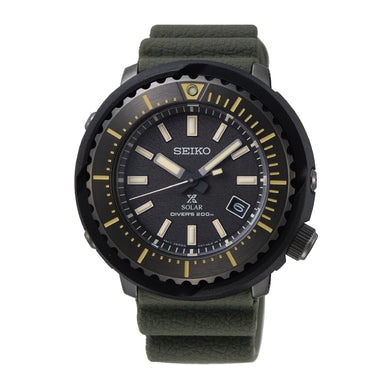 Seiko Prospex Solar Diver's Dark Grey Silicon Strap Watch SNE543P1