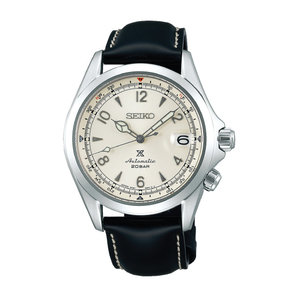 Seiko Prospex (Japan Made) Automatic Black Calfskin Leather Strap Watch SPB119J1 (LOCAL BUYERS ONLY)