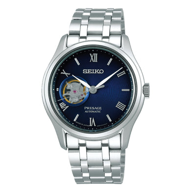 Seiko Presage (Japan Made) Open Heart Automatic Silver Stainless Steel Band Watch SARY173 SARY173J (LOCAL BUYERS ONLY)