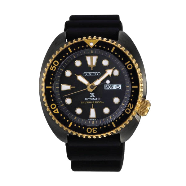 Seiko Prospex (Japan Made) Automatic Special Edition Black Silicon Strap Watch SRPD46K1 | Watchspree