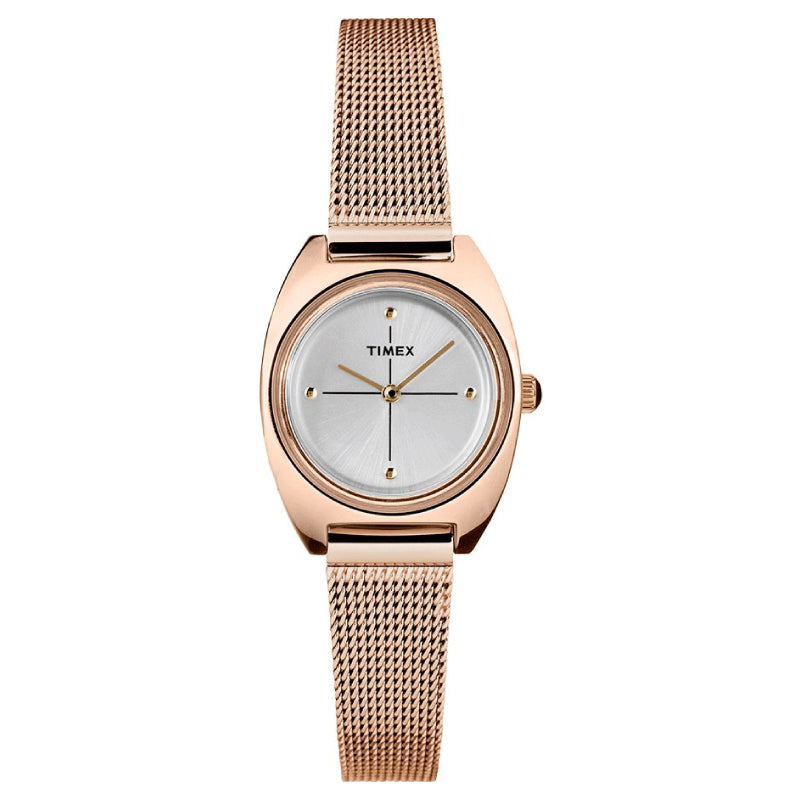 Timex Ladies' Milano Petite 24mm Stainless Steel Mesh Band Watch TW2T37800