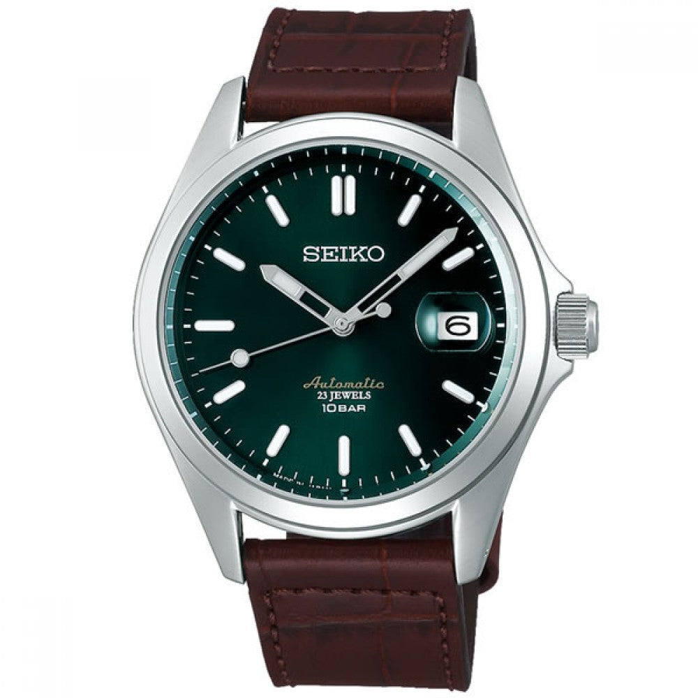 [WatchSpree] Seiko Mechanical (Japan Made) Automatic Dark Brown Leather Strap Watch SZSB018 SZSB018J