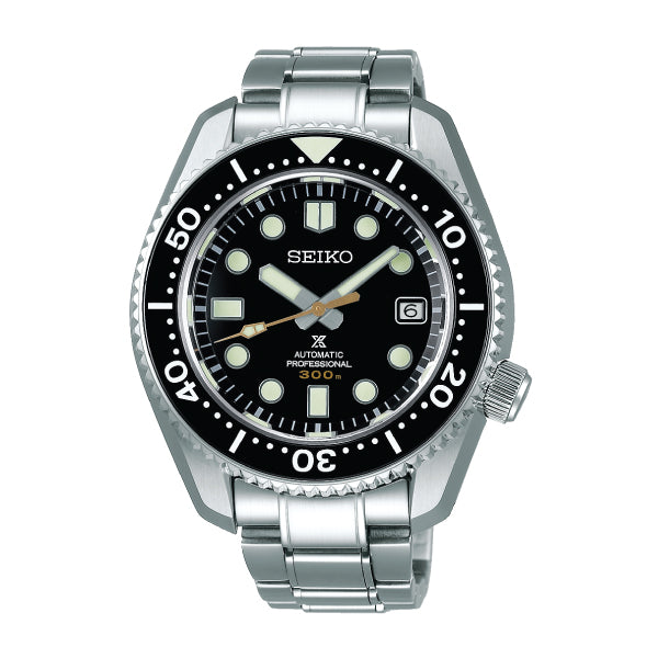 Seiko Prospex (Japan Made) He-Diver's Automatic Professional Marin Master Silver Stainless Steel Band Watch SLA021J1 | Watchspree
