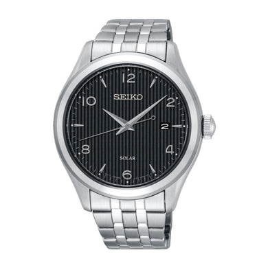 Seiko Solar Silver Stainless Steel Band Watch SNE489P1 | Watchspree