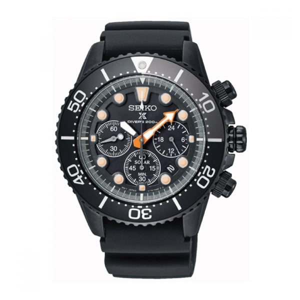 Seiko Prospex (Japan Made) Air Diver Scuba Limited Edition Black Silicon Strap Watch SBDL053 SBDL053J 