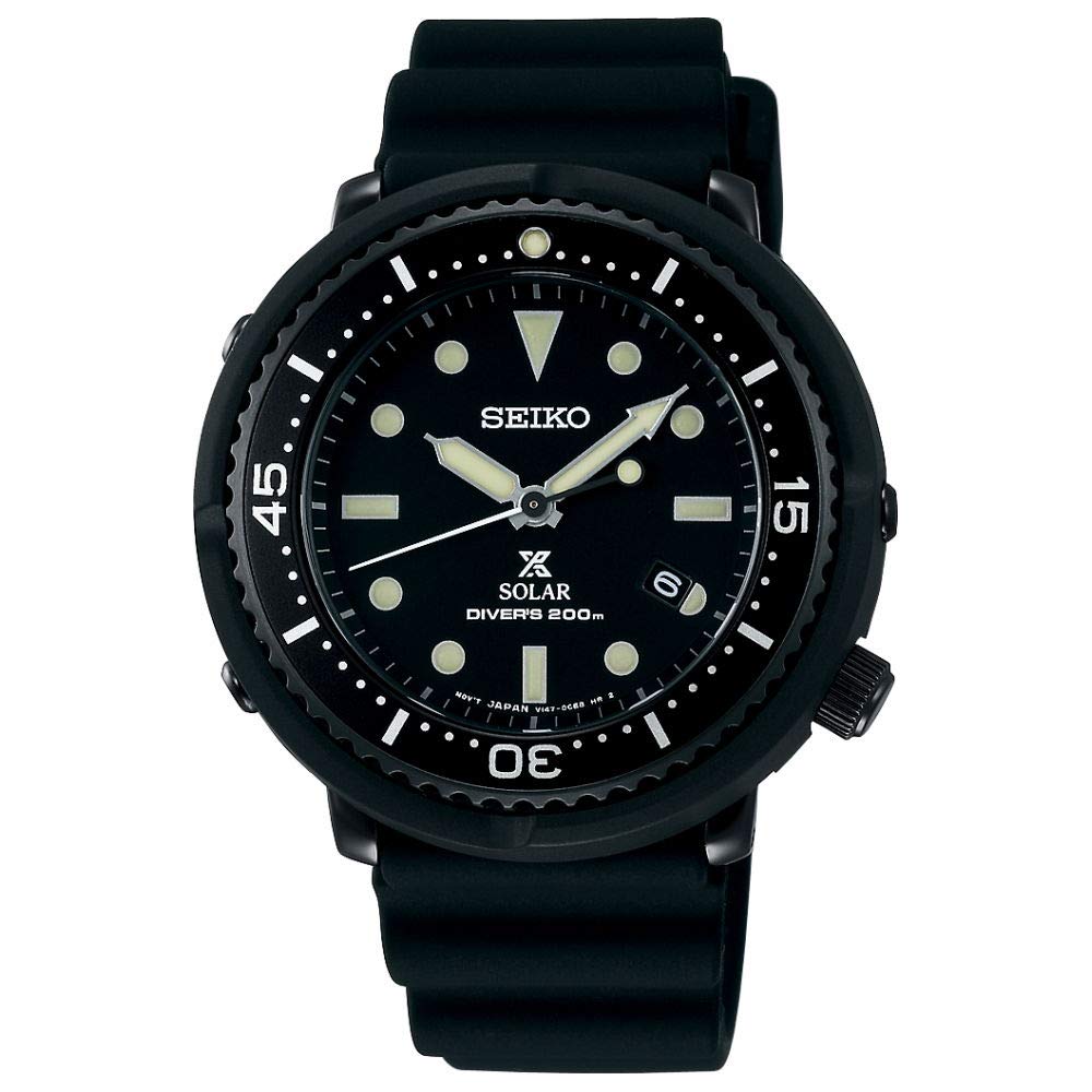 [WatchSpree] Seiko Prospex LOWERCASE Produced Solar Black Polymer Band Watch STBR025 STBR025J (LOCAL BUYERS ONLY)