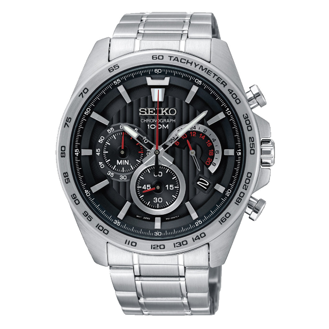 [WatchSpree] Seiko Chronograph Silver Stainless Steel Band Watch SSB299P1