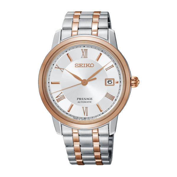 Seiko Presage (Japan Made) Automatic Two-toned Stainless Steel Band Watch SRPC06J1 | Watchspree