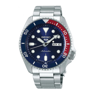 [JDM] Seiko 5 Sports (Japan Made) Automatic Silver Stainless Steel Band Watch SBSA003 SBSA003J 
