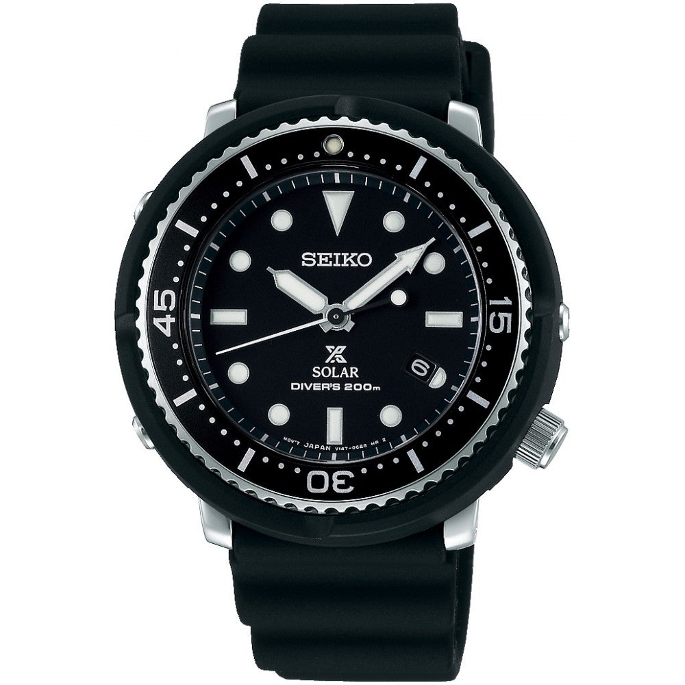 [WatchSpree] Seiko Prospex LOWERCASE Produced Limited Edition Solar Black Silicon Strap Watch STBR007 STBR007J (LOCAL BUYERS ONLY)