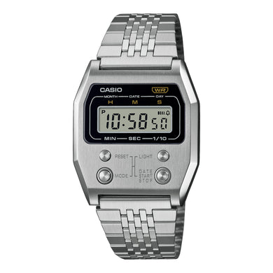 Casio Digital Vintage 52QS-14B Revival from the 70's Watch A1100D-1D A1100D-1