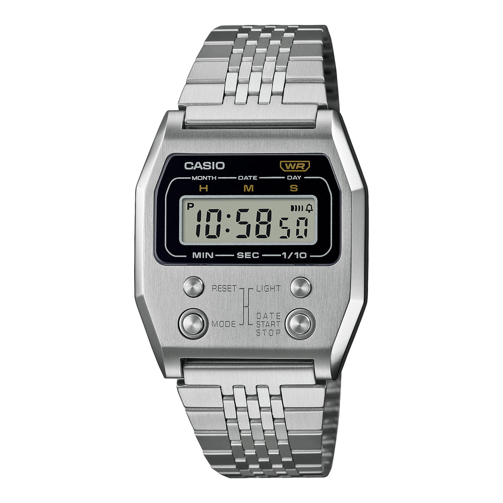 Casio Digital Vintage 52QS-14B Revival from the 70's Watch A1100D-1D A1100D-1