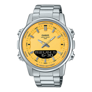 Casio Analog-Digital Sporty Design Stainless Steel Band Watch AMW880D-9A AMW-880D-9A
