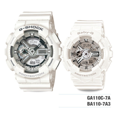 Baby-G & G-Shock Couple Watches BA110-7A3-GA110C-7A Watchspree
