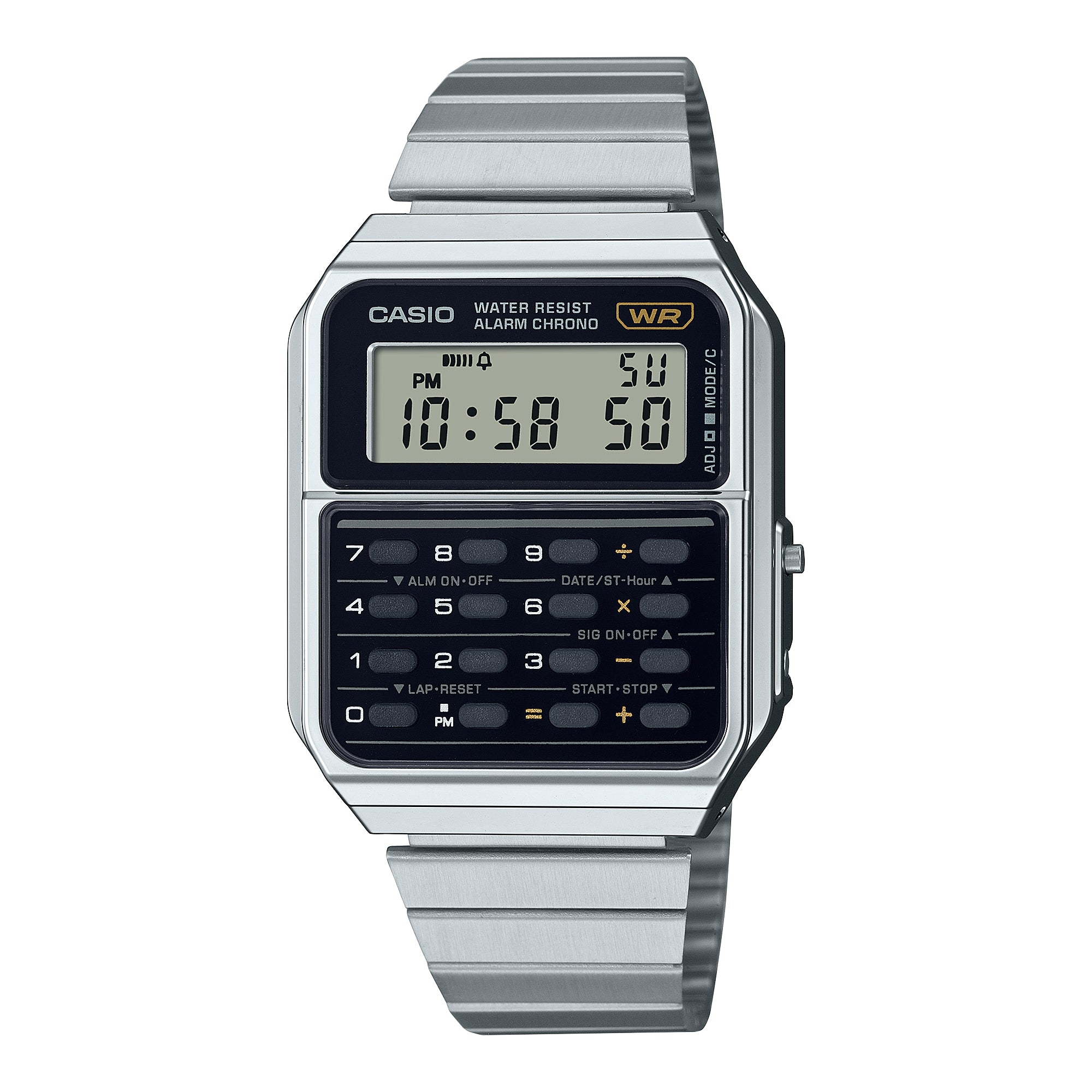 Casio Digital Vintage Dual Time Calculator Watch CA500WE-1A CA-500WE-1A