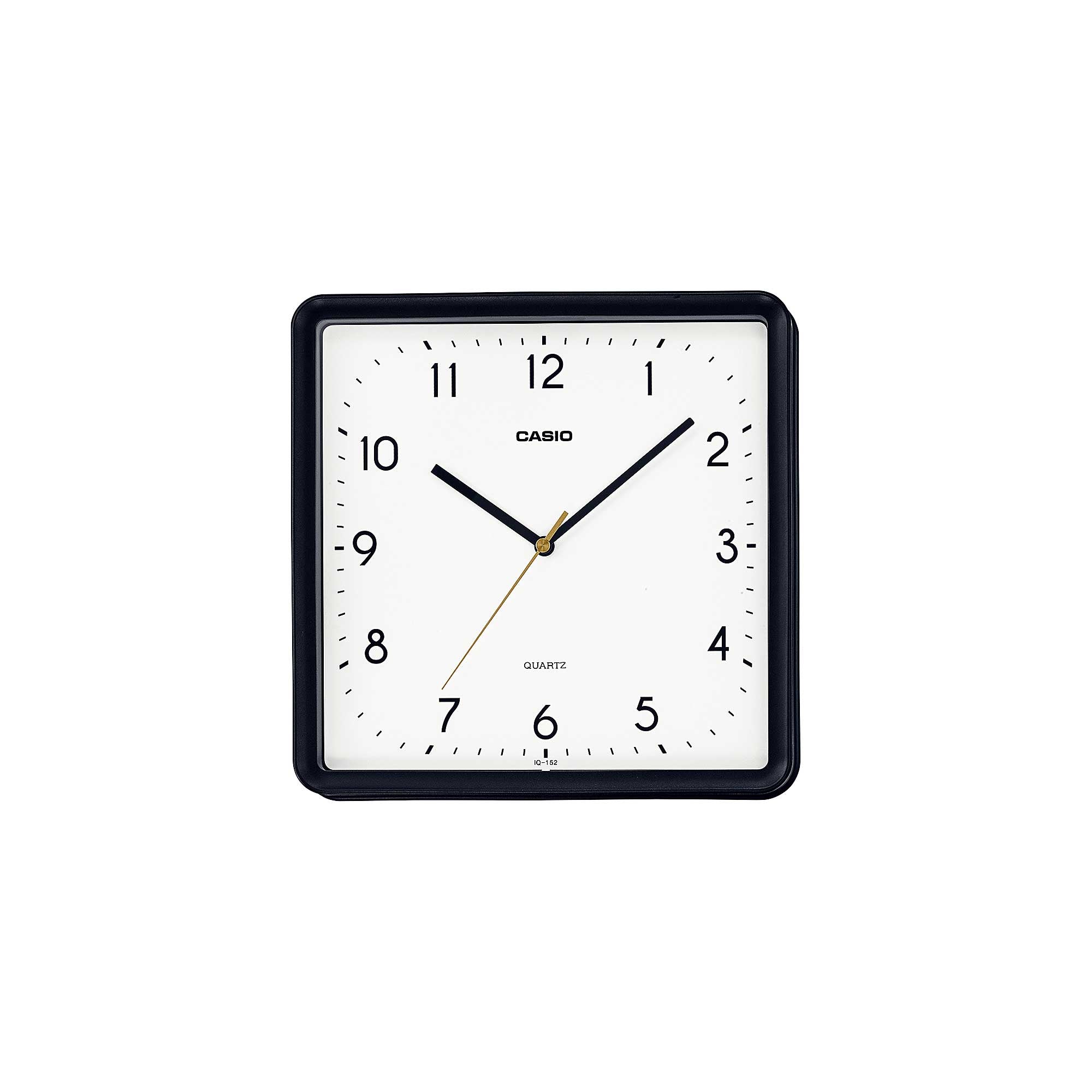 Casio Analog Black Resin Wall Clock IQ152-1D IQ-152-1D IQ-152-1 (LOCAL BUYERS ONLY) Watchspree