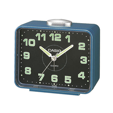 Casio Analog Blue Resin Table Clock TQ218-2D TQ-218-2D TQ-218-2 Watchspree