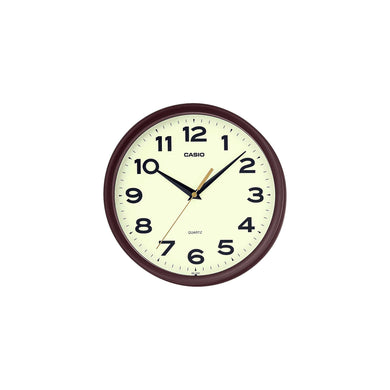 Casio Analog Brown Resin Wall Clock IQ151-5D IQ-151-5D IQ-151-5 (LOCAL BUYERS ONLY) Watchspree