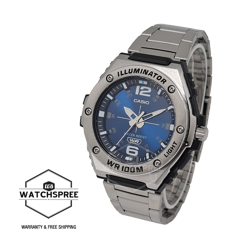 Casio Analog Stainless Steel Band Watch MWA100HD-2A MWA-100HD-2A Watchspree