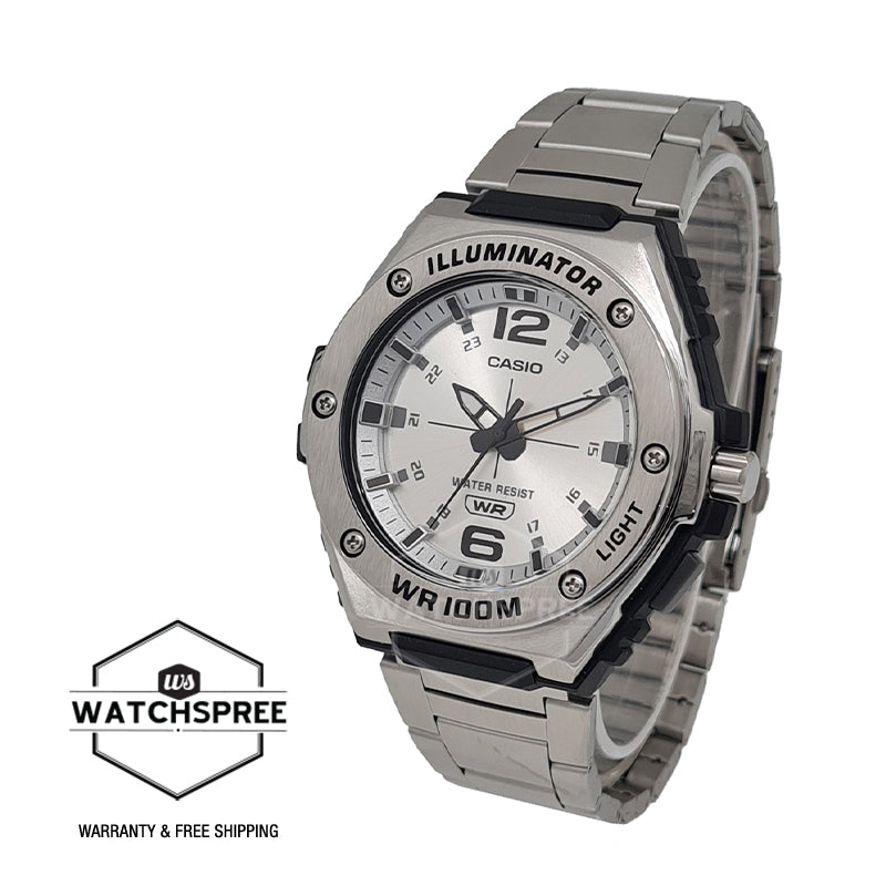 Casio Analog Stainless Steel Band Watch MWA100HD-7A MWA-100HD-7A Watchspree