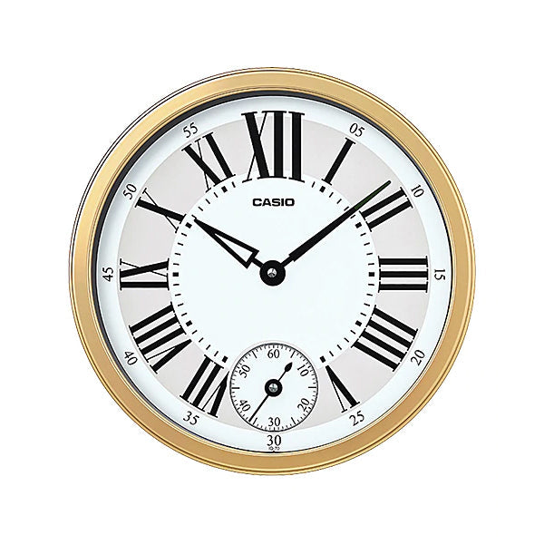 Casio Analog Two Tone Resin Round Wall Clock IQ70-9D IQ-70-9D IQ-70-9 (LOCAL BUYERS ONLY) Watchspree