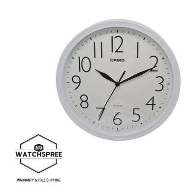 Casio Analog White Resin Wall Clock IQ05-7D IQ-05-7D IQ-05-7 (LOCAL BUYERS ONLY) Watchspree