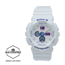 Load image into Gallery viewer, Casio Baby-G Analog Digital Marinie Tricolor Series White Resin Band Watch BA120TR-7B BA-120TR-7B Watchspree
