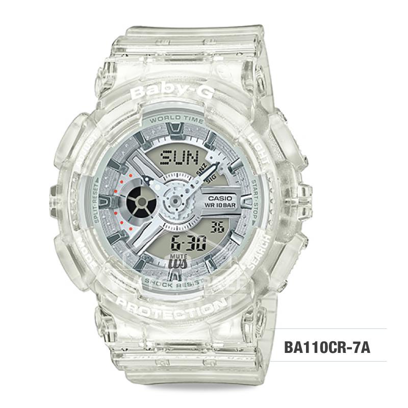 Casio Baby-G Aqua Planet Coral Reef Color White Resin Band Watch BA110CR-7A Watchspree