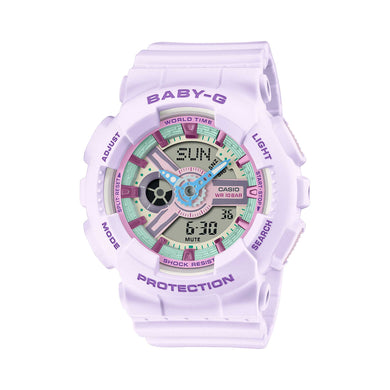 Casio Baby-G BA-110 Lineup Pastel Purple Resin Band Watch BA110XPM-6A BA-110XPM-6A Watchspree