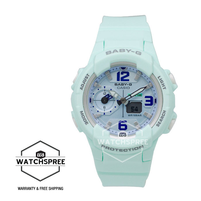 Casio Baby-G BGA-230 Series Mint Resin Band Watch BGA230SC-3B Watchspree