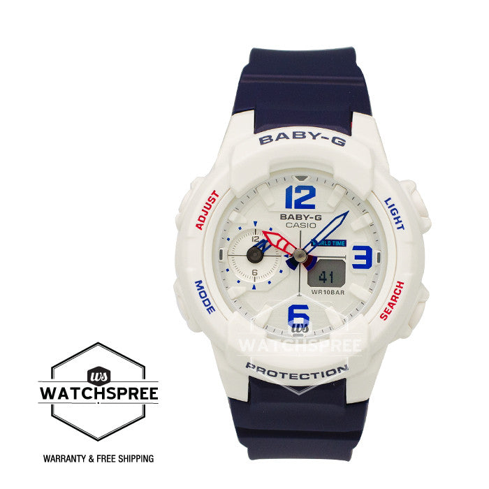 Casio Baby-G BGA-230 Series Navy Blue Resin Band Watch BGA230SC-7B Watchspree