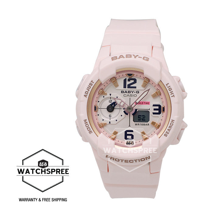 Casio Baby-G BGA-230 Series Pink Resin Band Watch BGA230SC-4B Watchspree