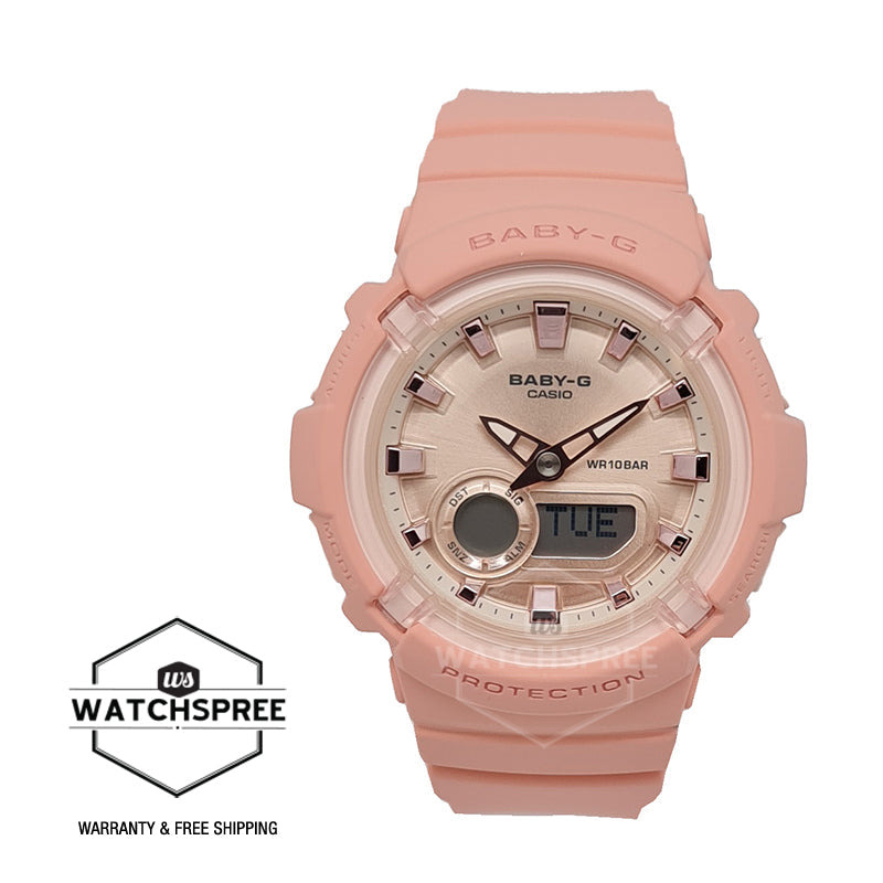 Casio Baby-G BGA-280 Lineup Pink Resin Band Watch BGA280-4A BGA-280-4A Watchspree