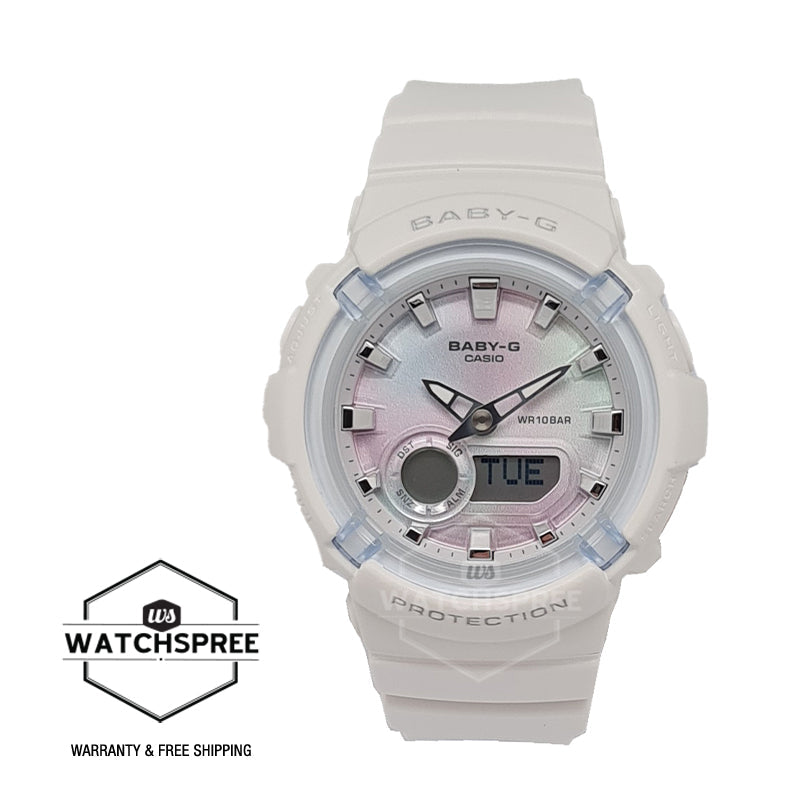Casio Baby-G BGA-280 Lineup White Resin Band Watch BGA280-7A BGA-280-7A Watchspree