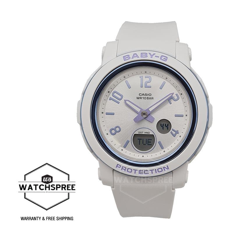 Casio Baby-G BGA-290 Lineup White Resin Band Watch BGA290DR-7A BGA-290DR-7A Watchspree