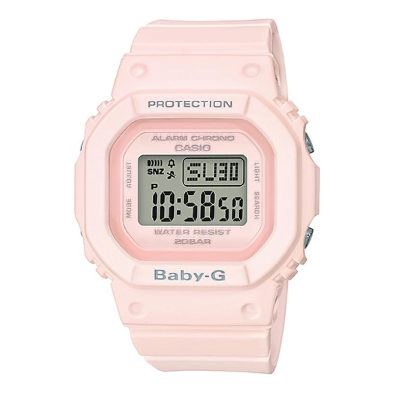 Casio Baby-G BGD-500 Series Light Pink Resin Band Watch BGD560-4D Watchspree