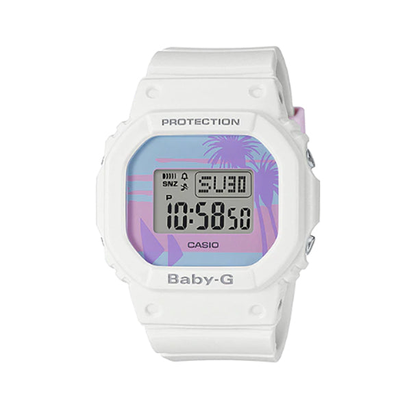 Casio Baby-G BGD-560 Lineup Special Color Models White Resin Band Watch BGD560BC-7D BGD-560BC-7 Watchspree