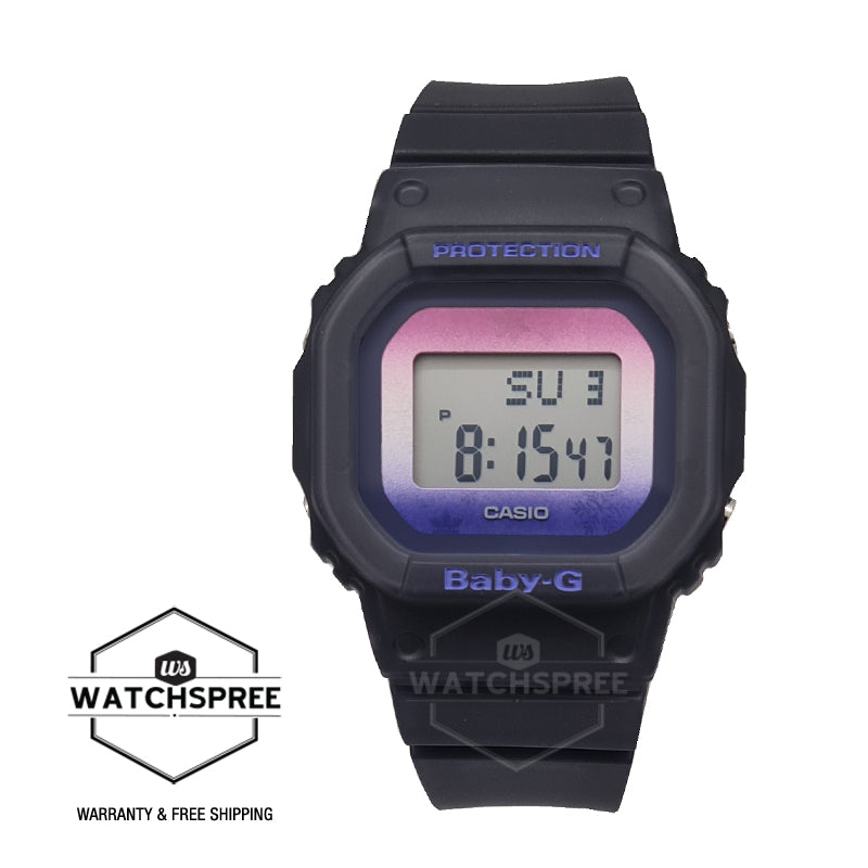 Casio Baby-G BGD-560 Lineup Winter Sky Series Translucent Black Dusky Purple Resin Band Watch  BGD560WL-2D BGD-560WL-2D Watchspree