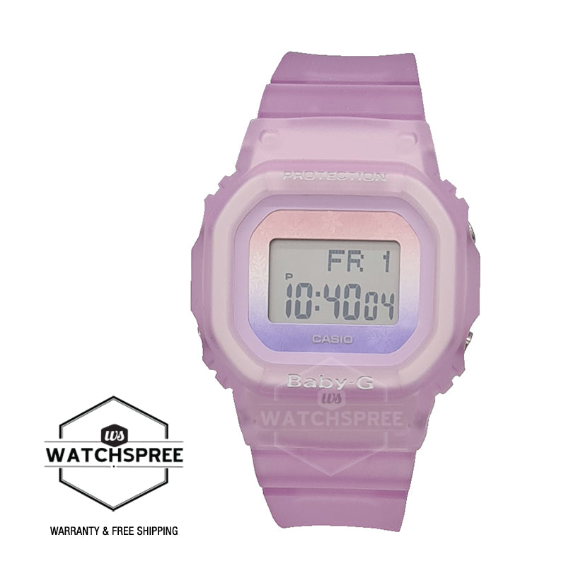 Casio Baby-G BGD-560 Lineup Winter Sky Series Translucent Pink Resin Band Watch BGD560WL-4D BGD-560WL-4D BGD-560WL-4 Watchspree