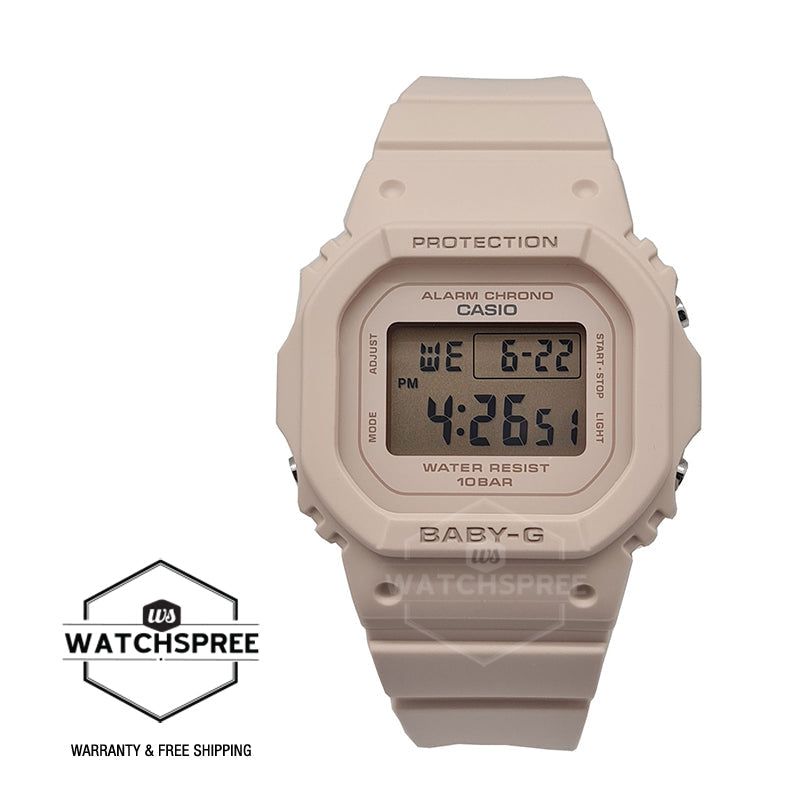 Casio Baby-G BGD-565 Lineup Pink Beige Resin Band Watch BGD565-4D BGD-565-4D BGD-565-4 Watchspree
