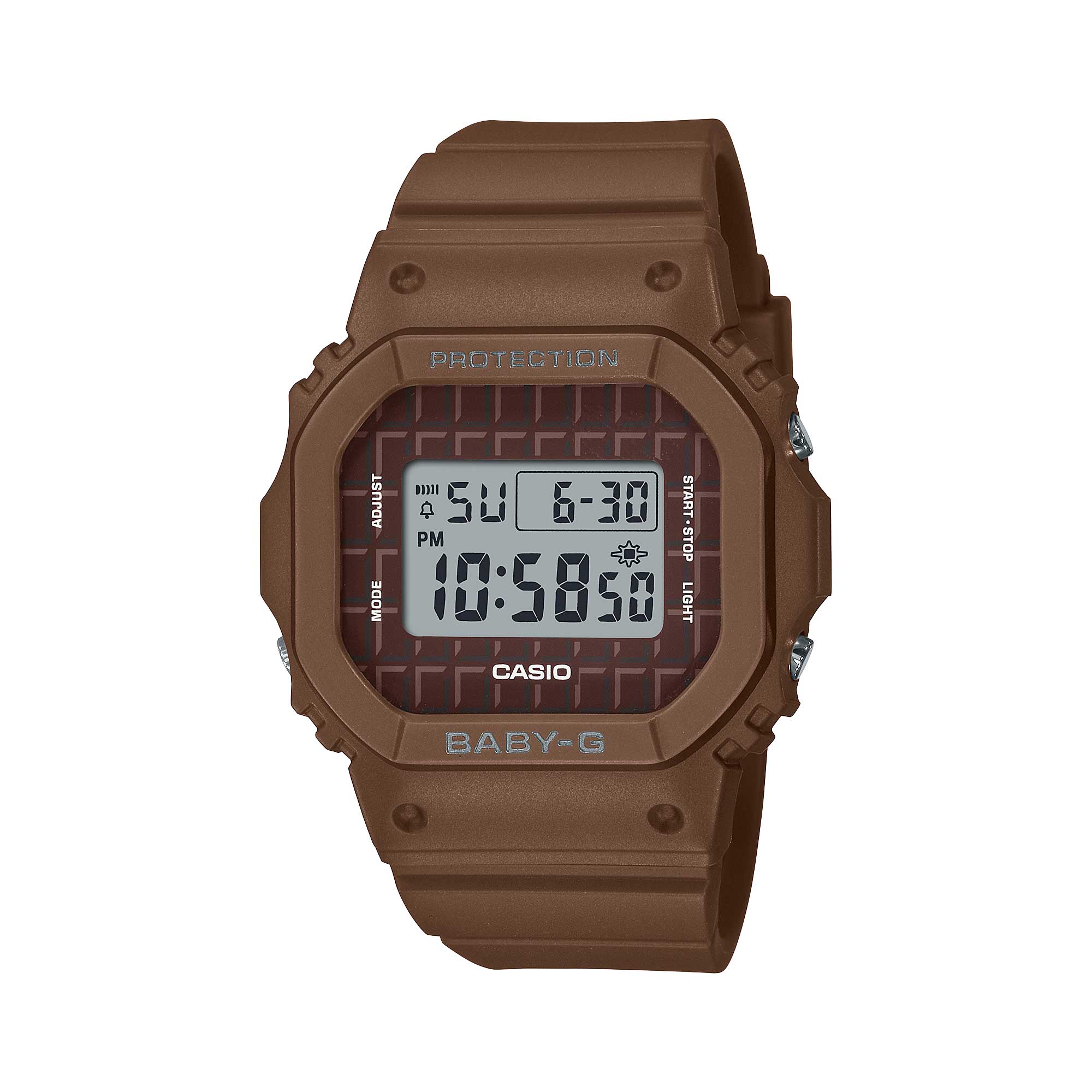 Casio Baby-G BGD-565 Lineup Sweets Collection Chocolate Brown Resin Band Watch BGD565USW-5D BGD-565USW-5D BGD-565USW-5 Watchspree