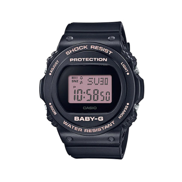Casio Baby-G BGD-570 Lineup Black Resin Band Watch BGD570-1B BGD-570-1B Watchspree