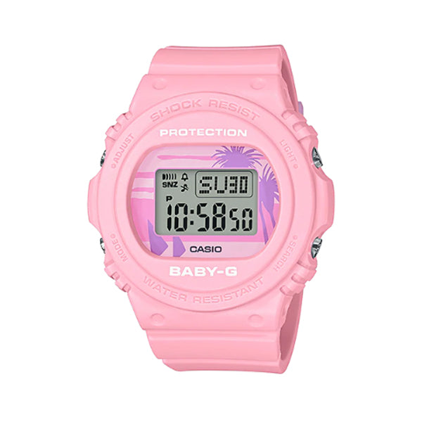 Casio Baby-G BGD-570 Lineup Special Color Models Pastel Pink Resin Band Watch BGD570BC-4D BGD-570BC-4 Watchspree