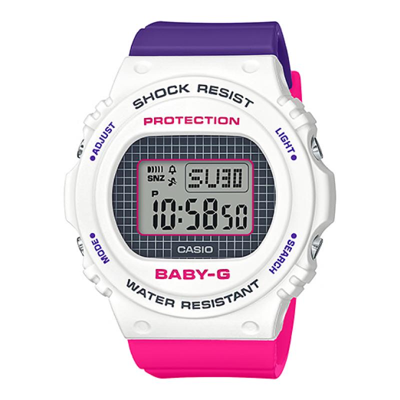 Casio Baby-G BGD-570 Lineup Special Color Models Purple and Pink Resin Band Watch BGD570THB-7D BGD-570THB-7D BGD-570THB-7 Watchspree